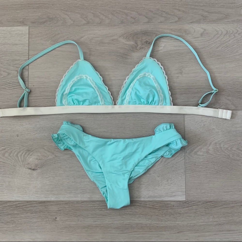 Tiffany blue bikini
